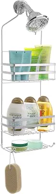 BINO 'Emerson' Rust-Resistant 3-Shelf Over-the-Showerhead Caddy, Silver