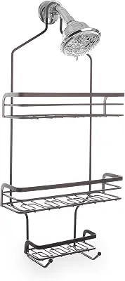 BINO 'Mercer' Rust-Resistant 3-Shelf Over-the-Showerhead Caddy, Bronze
