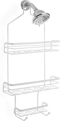 BINO 'Mercer' Rust-Resistant 3-Shelf Over-the-Showerhead Caddy, White