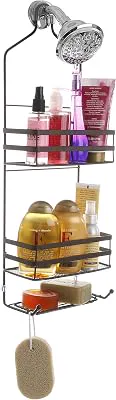 BINO 'Emerson' Rust-Resistant 3-Shelf Over-the-Showerhead Caddy, Bronze