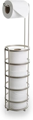 BINO 'Lafayette' Free Standing Toilet Paper Holder, Nickel