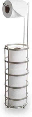 BINO 'Lafayette' Free Standing Toilet Paper Holder, Nickel