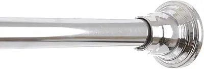 BINO Tension Shower Curtain Rod - Chrome - 42"to 72"- Adjustable Bathroom Curtain Rod Shower Rod Tension Rod Pole Tension Shower Rod