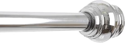 BINO 'Arundel' Tension Shower Curtain Rod, Polished Chrome - 42"to 72"- Adjustable Bathroom Shower Rod Tension Pole