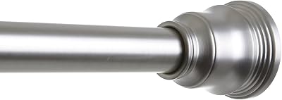 BINO Tension Shower Curtain Rod - Brushed Nickel - 42"to 72"- Adjustable Bathroom Curtain Rod Shower Rod Tension Rod Pole Tension Shower Rod