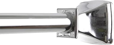 BINO 'Chateau' Tension Shower Curtain Rod, Polished Chrome - 42"to 72"- Adjustable Bathroom Shower Rod Tension Pole