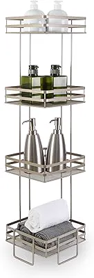 BINO 'Lafayette' 4-Tier Square Spa Tower, Nickel