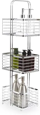 BINO 'Madison' 3-Tier Spa Tower, Large Rectangle, Chrome