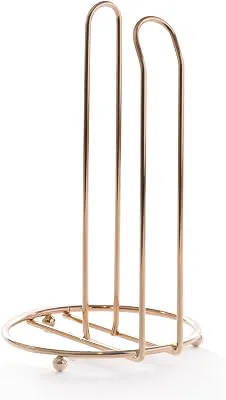 BINO 'Liberty' Paper Towel Holder, Gold - Free Standing Decorative Easy Tear Kitchen Paper Towel Roll Dispenser
