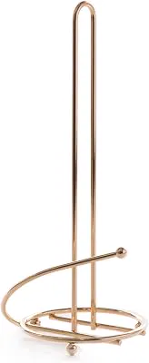 BINO 'Elizabeth' Paper Towel Holder, Gold - Free Standing Decorative Easy Tear Kitchen Paper Towel Roll Dispenser