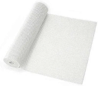 BINO Non-Adhesive Non-Slip Shelf and Drawer Grip Liner Mat, 12 -Inch x 15-Feet, White