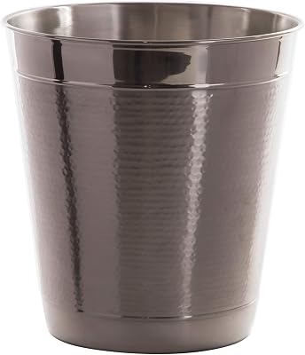 BINO Metal Waste Basket for Home, Office, Bathroom, Dorm, Kitchen and More | Trash Can Bin for Bedroom | Desk Trash Can | Home Essentials