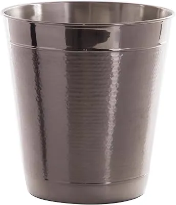 BINO Metal Waste Basket for Home, Office, Bathroom, Dorm, Kitchen and More | Trash Can Bin for Bedroom | Desk Trash Can | Home Essentials