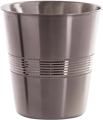 BINO Metal Waste Basket for Home, Office, Bathroom, Dorm, Kitchen and More | Trash Can Bin for Bedroom | Desk Trash Can | Home Essentials