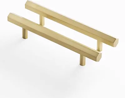 BINO 2-Pack 6" Cabinet Handles Drawer Pulls, Brass - Cabinet Pulls for Kitchen Cabinet Hardware