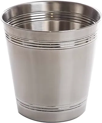 BINO Metal Waste Basket for Home, Office, Bathroom, Dorm, Kitchen and More | Trash Can Bin for Bedroom | Desk Trash Can | Home Essentials