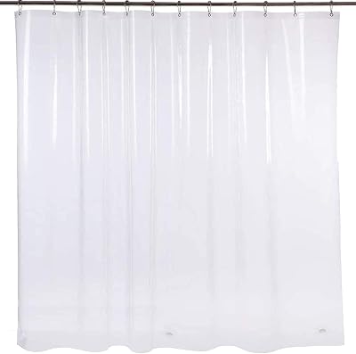 BINO Shower Curtain Liner, Clear - 70"x 72"- PEVA 8G Shower Curtains for Bathroom Clear Shower Liner