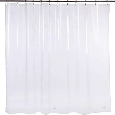 BINO Shower Curtain Liner, Clear - 70"x 72"- PEVA 8G Shower Curtains for Bathroom Clear Shower Liner