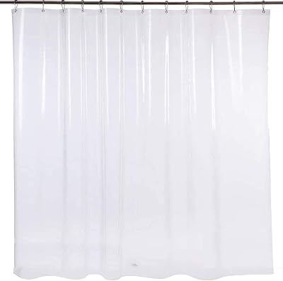BINO Shower Curtain Liner, Clear - 2-Pack - 70"x 72"| PEVA 3G Shower Curtains for Bathroom Clear Shower Liner