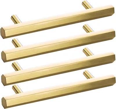 BINO 4-Pack 6" Cabinet Handles Drawer Pulls - Cabinet Pulls for Kitchen Cabinet Hardware