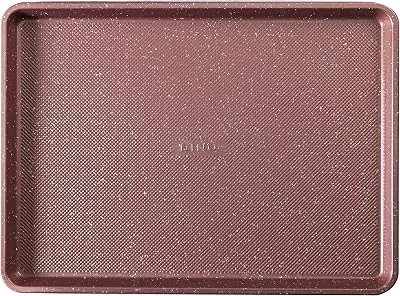 BINO Bakeware Nonstick Cookie Sheet Baking Tray, 13 x 18 Inch - Speckled Blush | Premium Quality Textured Baking Sheet with Even-Flow Technology | Dishwasher Safe | Non-Toxic