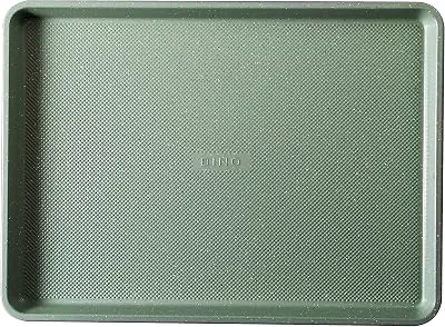 BINO Bakeware Nonstick Cookie Sheet Baking Tray, 13 x 18 Inch - Speckled Sage | Premium Quality Textured Baking Sheet with Even-Flow Technology | Dishwasher Safe | Non-Toxic