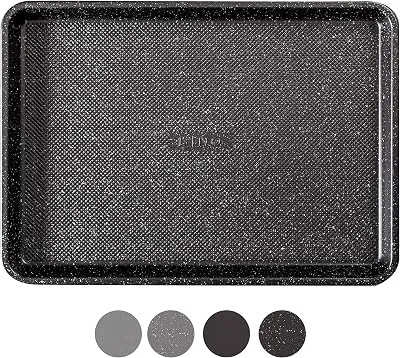 BINO Bakeware Nonstick Cookie Sheet Baking Tray, 10 x 15 Inch - Speckled Black | Premium Quality Textured Baking Sheet with Even-Flow Technology | Dishwasher Safe | Non-Toxic